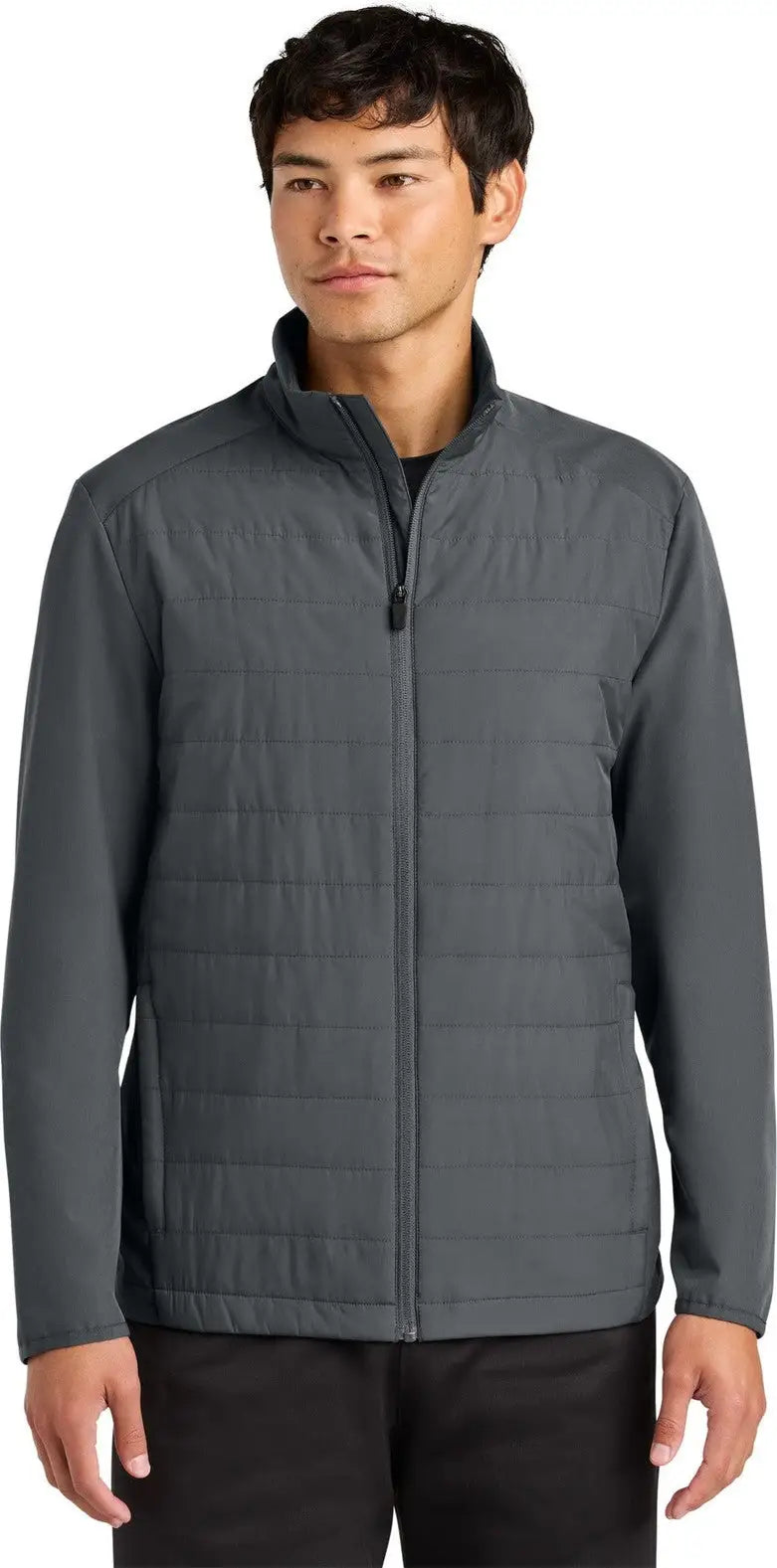 Sport-tek St940 Teknical Hybrid Jacket - Iron Gray