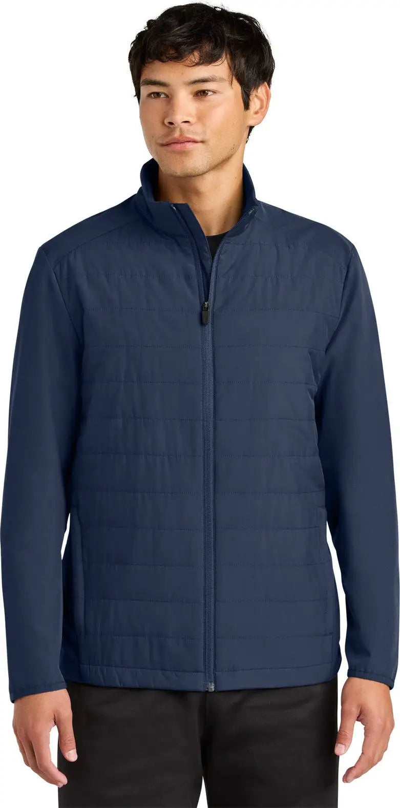 Sport-tek St940 Teknical Hybrid Jacket - True Navy - Adult Xs