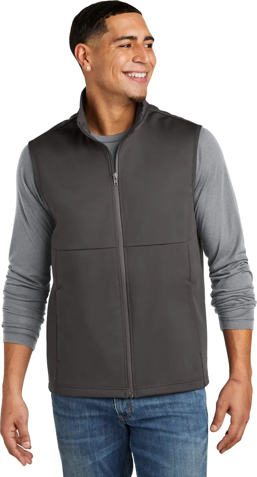 Sport-tek St981 Soft Shell Vest - Graphite - Adult Xs