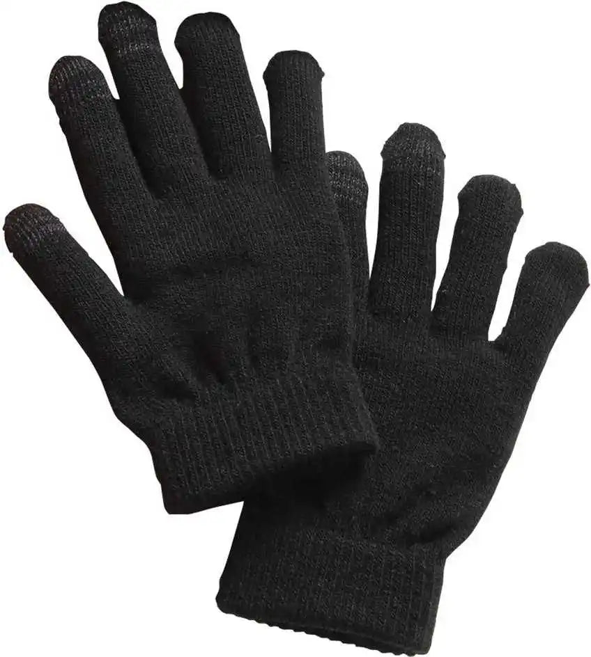 Sport-tek Sta01 Spectator Gloves - Black