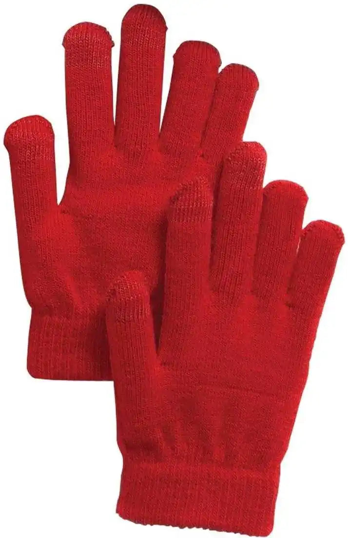 Sport-tek Sta01 Spectator Gloves - True Red