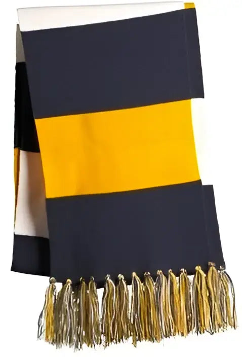 Sport-tek Sta02 Spectator Scarf - Black Iron Gray - Black/ / one Size Fits Most