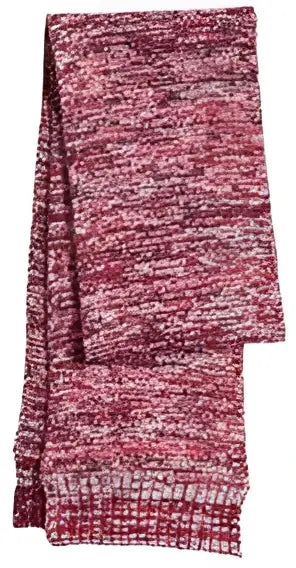 Sport-tek Sta04 Marled Scarf - Black Iron Gray White