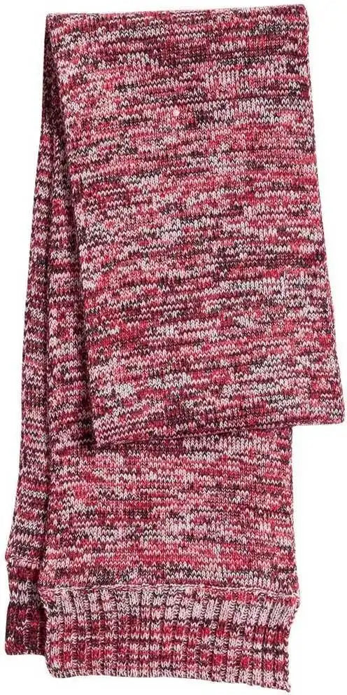 Sport-tek Sta04 Marled Scarf - True Red Black White - one Size Fits Most