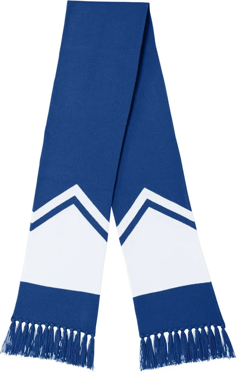 Sport-tek Sta06 Gameday Scarf - True Royal White - Royal/ / Adult Osfa
