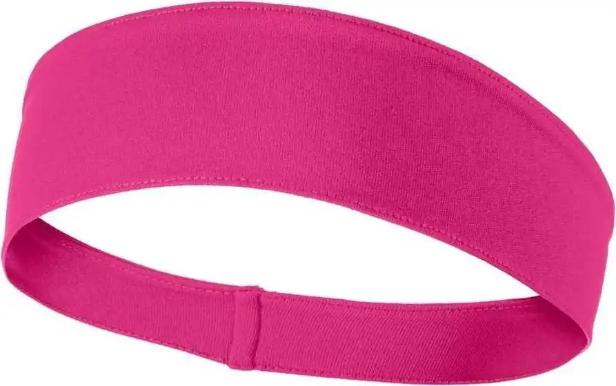 Sport Tek Sta35 Posicharge Competitor Headband Pink Raspberry Hot / one Size Fits Most