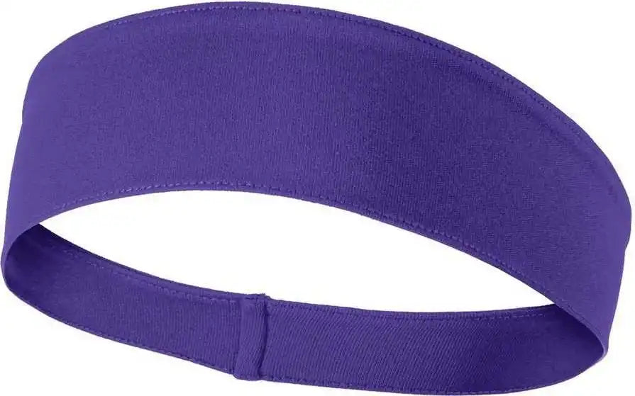 Sport-tek Sta35 Posicharge Competitor Headband - Purple - one Size Fits Most