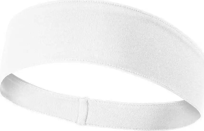 Sport-tek Sta35 Posicharge Competitor Headband - White - one Size Fits Most