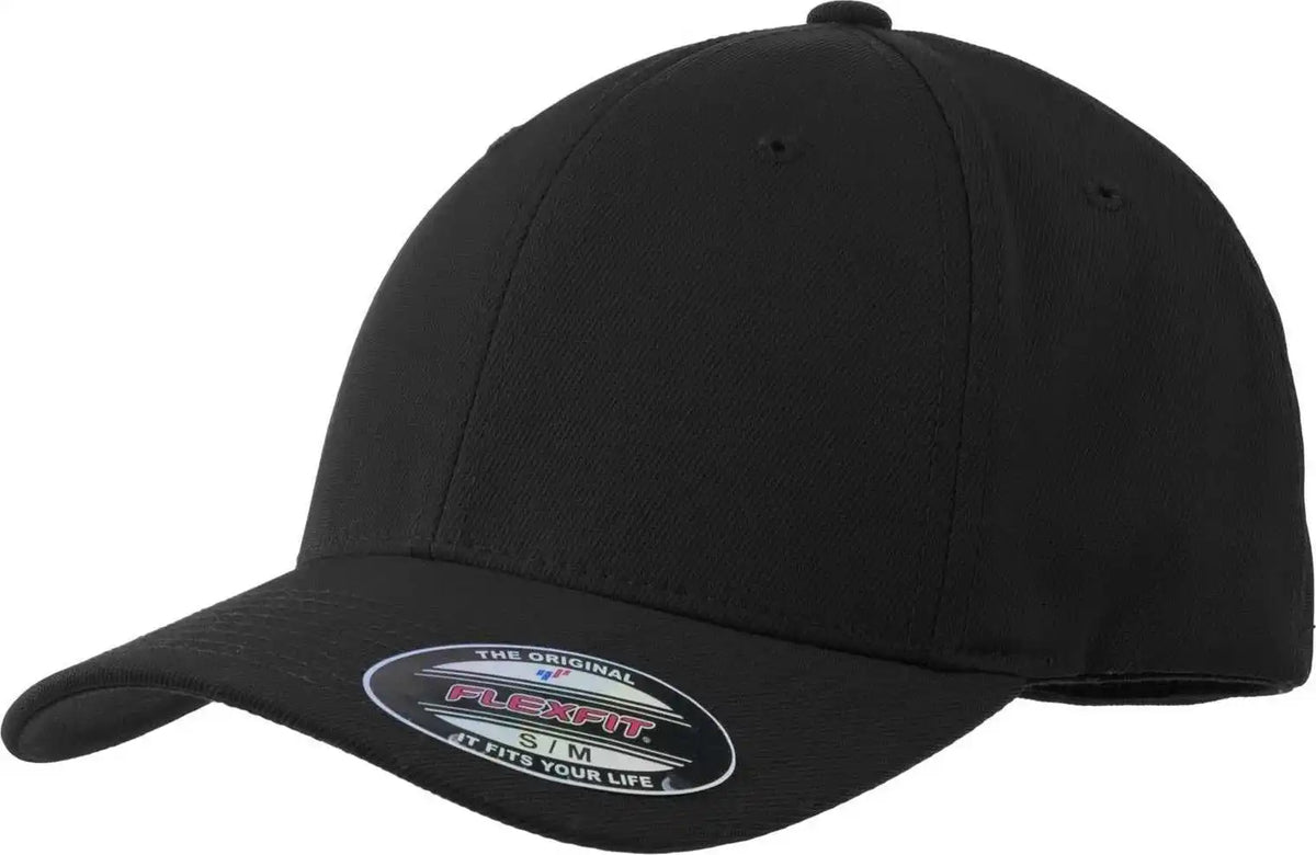 Sport Tek Stc17 Flexfit Performance Solid Cap Black / 6 5/8’’ 7 1/8’’