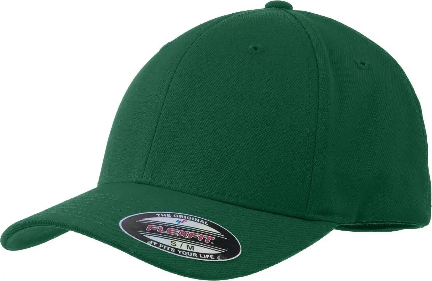 Sport-tek Stc17 Flexfit Performance Solid Cap - Forest Green