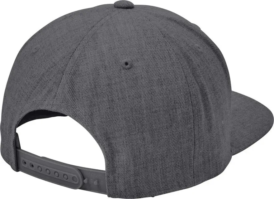 Sport-tek Stc19 Yp Classics Flat Bill Snapback Cap - Dark Heather Gray - one Size Fits Most