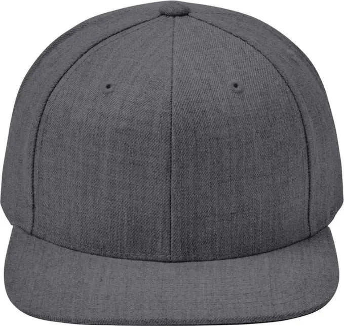 Sport-tek Stc19 Yp Classics Flat Bill Snapback Cap - Dark Heather Gray - one Size Fits Most