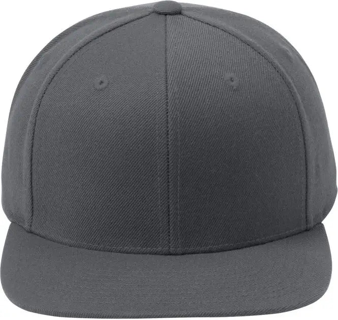 Sport-tek Stc19 Yp Classics Flat Bill Snapback Cap - Graphite - one Size Fits Most