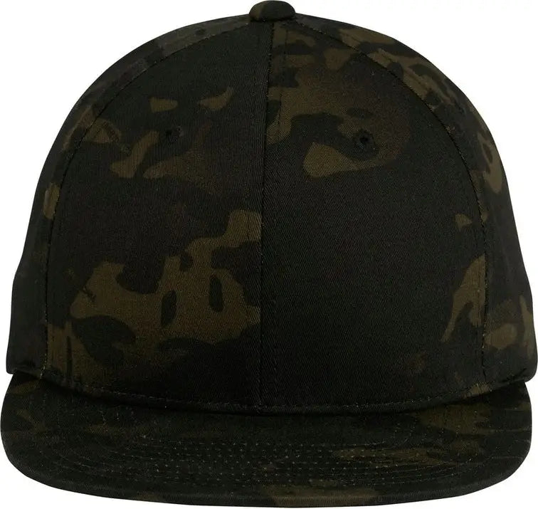 Sport-tek Stc19 Yp Classics Flat Bill Snapback Cap - Multicam Black - one Size Fits Most