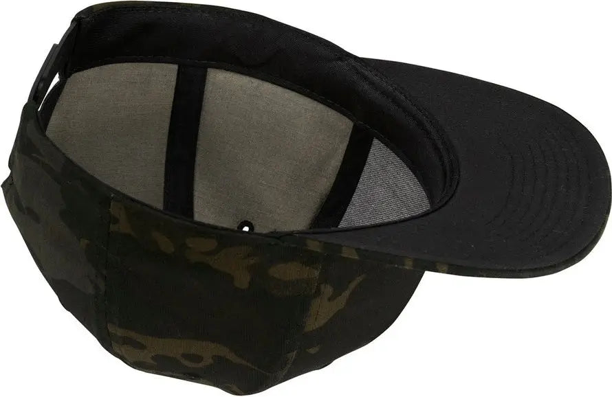 Sport-tek Stc19 Yp Classics Flat Bill Snapback Cap - Multicam Black - one Size Fits Most