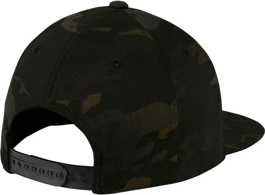 Sport-tek Stc19 Yp Classics Flat Bill Snapback Cap - Multicam Black - one Size Fits Most