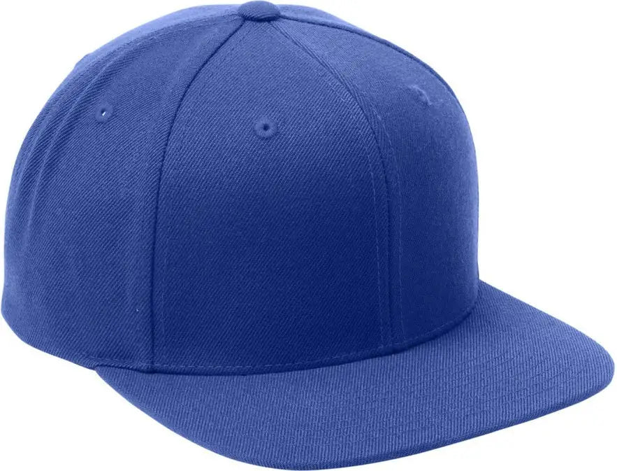 Sport-tek Stc19 Yp Classics Flat Bill Snapback Cap - True Royal - one Size Fits Most