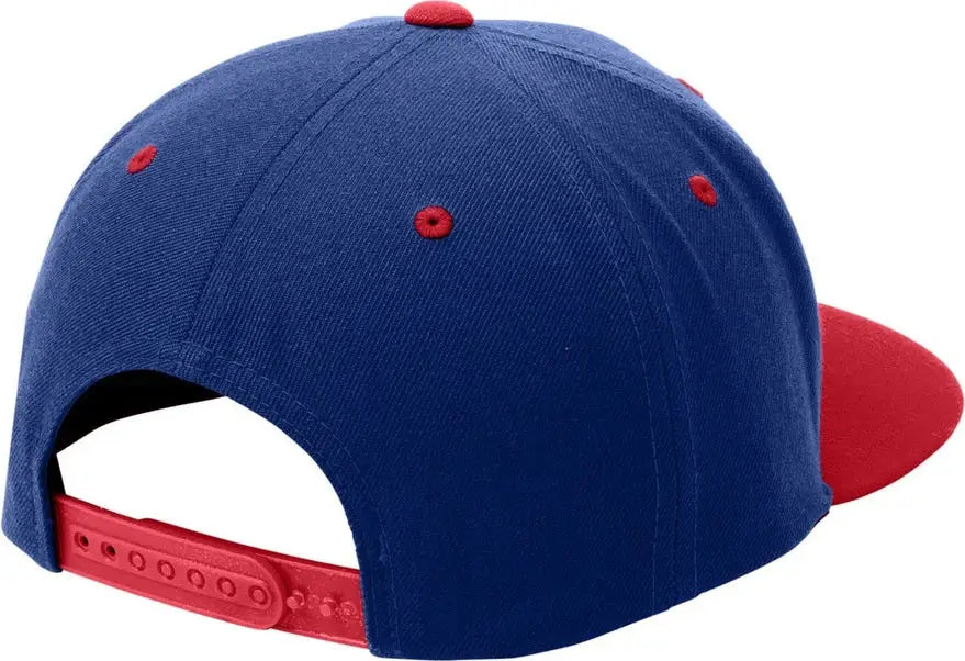Sport-tek Stc19 Yp Classics Flat Bill Snapback Cap - True Royal Red - Royal/ / one Size Fits Most