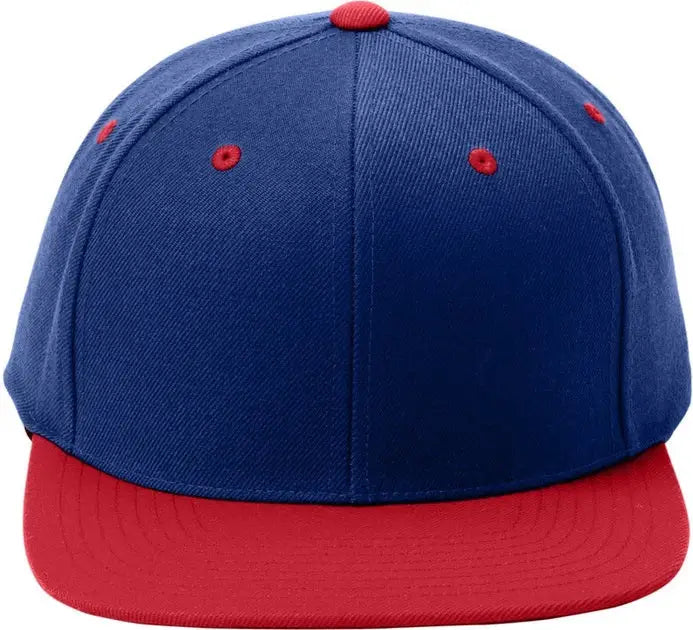 Sport-tek Stc19 Yp Classics Flat Bill Snapback Cap - True Royal Red - Royal/ / one Size Fits Most