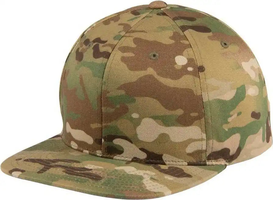 Sport-tek Stc19 Yupoong Multicam Flat Bill Snapback Cap - Multicam Original - Multi-colored / 6 3/4’’ - 7 1/4’’