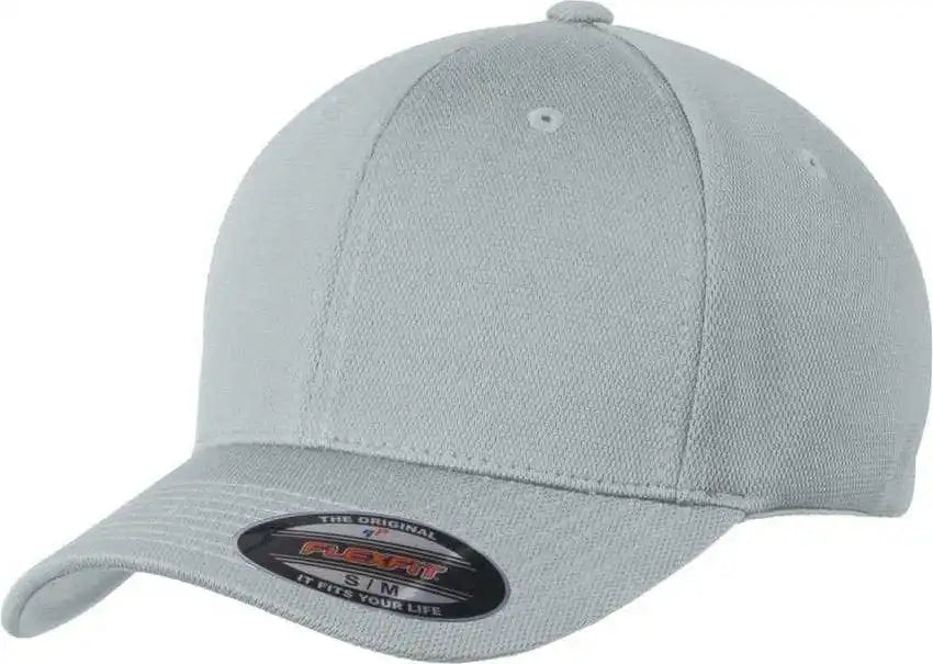 Sport-tek Stc22 Flexfit Cool &amp; Dry Poly Block Mesh Cap - Gray Heather - 6 3/4’’ - 7 1/4’’
