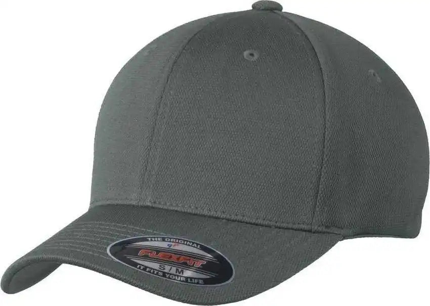 Sport-tek Stc22 Flexfit Cool & Dry Poly Block Mesh Cap - Magnet - Dark Gray / 6 3/4’’ - 7 1/4’’