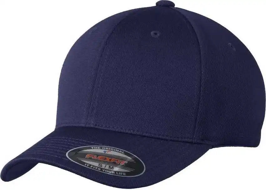 Sport Tek Stc22 Flexfit Cool &amp; Dry Poly Block Mesh Cap True Navy / 6 3/4’’ 7 1/4’’