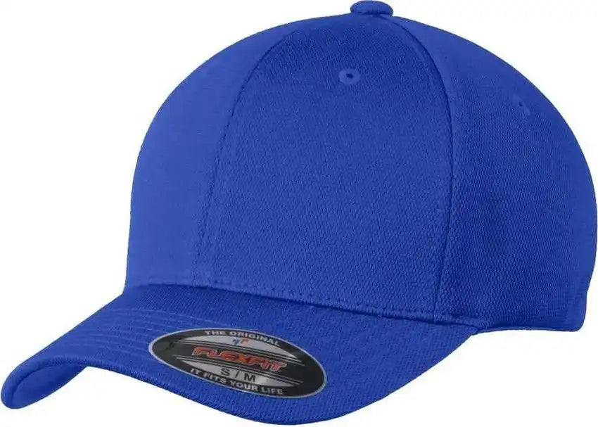Sport Tek Stc22 Flexfit Cool &amp; Dry Poly Block Mesh Cap True Royal / 6 3/4’’ 7 1/4’’