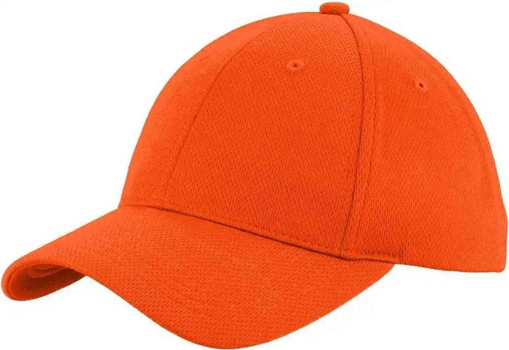 Orange baseball cap from Sport-Tek STC26 PosiCharge RacerMesh Cap Neon Orange