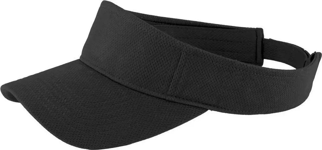 Sport-tek Stc27 Posicharge Racermesh Visor - Black - one Size Fits Most