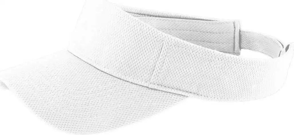 Sport-tek Stc27 Posicharge Racermesh Visor - White - one Size Fits Most