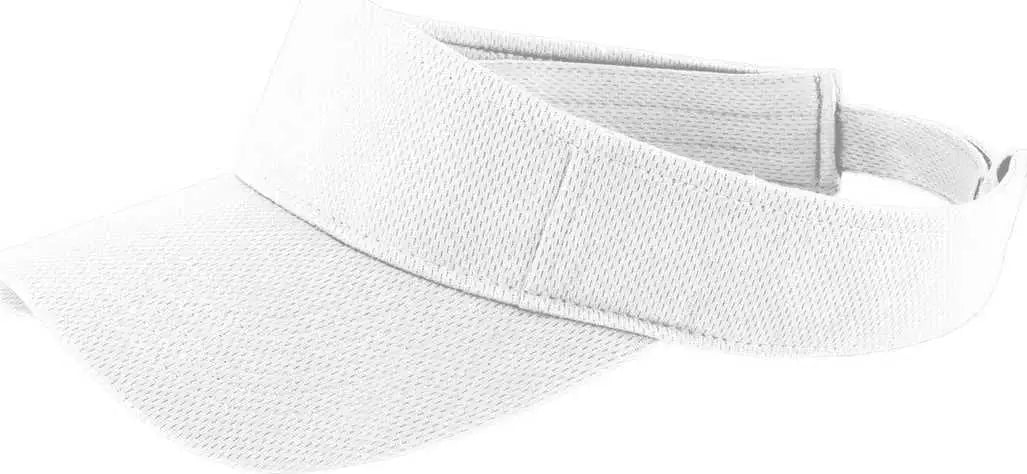 Sport-tek Stc27 Posicharge Racermesh Visor - White - one Size Fits Most