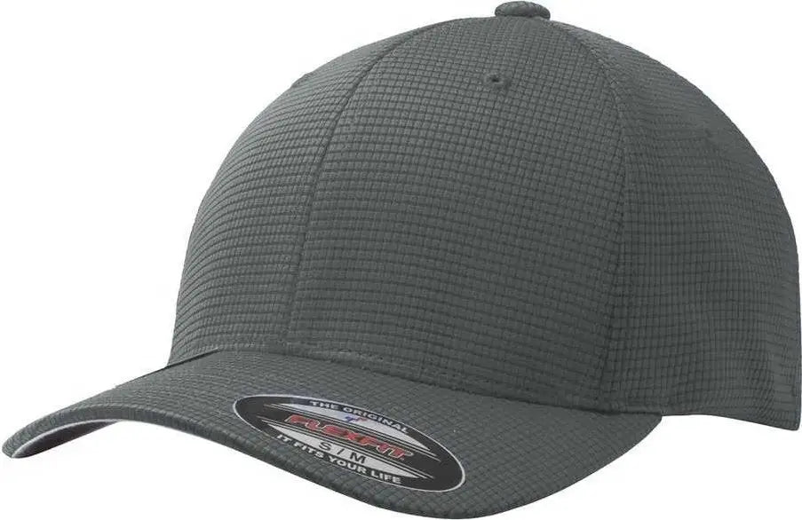 Sport-tek Stc33 Flexfit Grid Texture Cap - Graphite - Dark Gray / 6 3/4’’ - 7 1/4’’
