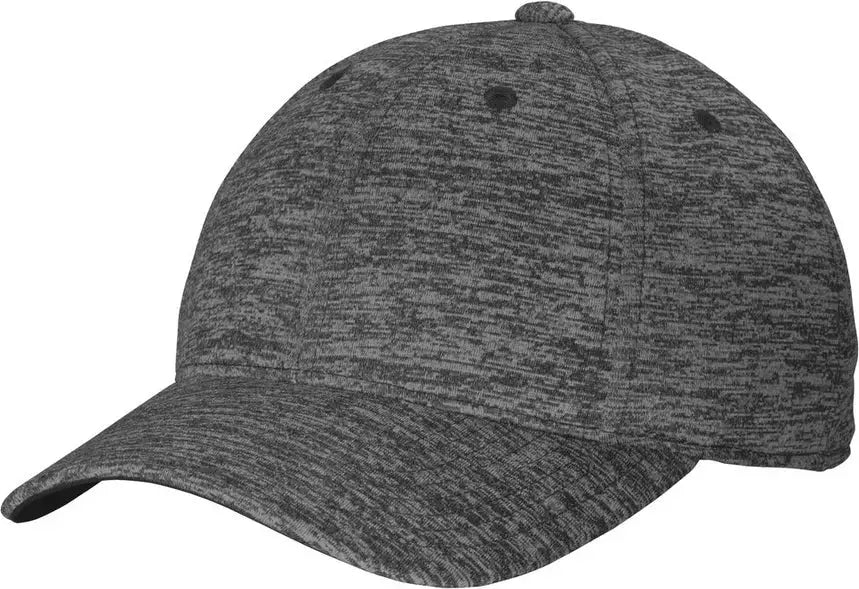 Sport-tek Stc34 Posicharge Electric Heather Cap - Gray-black - one Size Fits Most