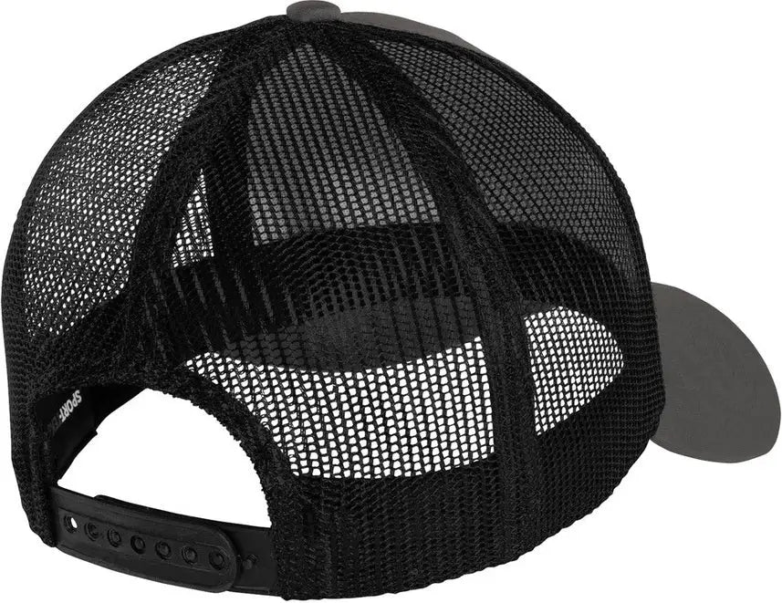 Sport-tek Stc36 Posicharge Competitor Mesh Back Cap - Iron Gray Black - Gray/ / one Size Fits Most