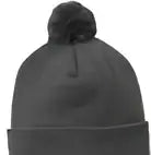 Sport-tek Stc37 Solid Pom Beanie - Iron Gray - one Size Fits Most
