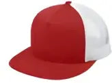 Sport-tek Stc38 Yp Classics 5-panel Classic Trucker Mesh Back Cap - True Red White - Red/ / one Size Fits Most