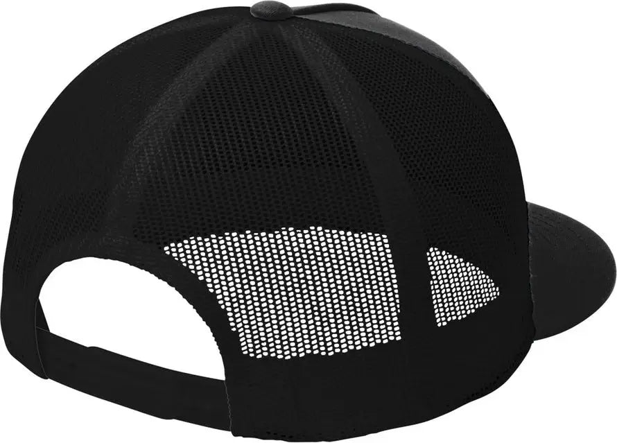Sport-tek Stc38 Yp Classics 5-panel Classic Trucker Mesh Back Cap - Black - Black/ / one Size Fits Most