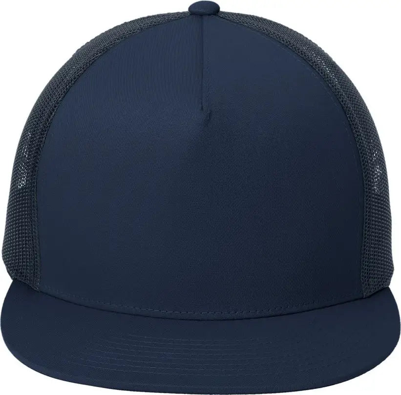Sport-tek Stc38 Yp Classics 5-panel Classic Trucker Mesh Back Cap - True Navy - Navy/ / one Size Fits Most