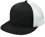 Sport-tek Stc38 Yp Classics 5-panel Classic Trucker Mesh Back Cap - White Black - White/ Black/ / one Size Fits Most