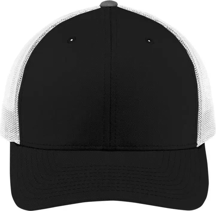 Sport-tek Stc39 Yp Classics Retro Trucker Cap - Black White - Black/ / one Size Fits Most