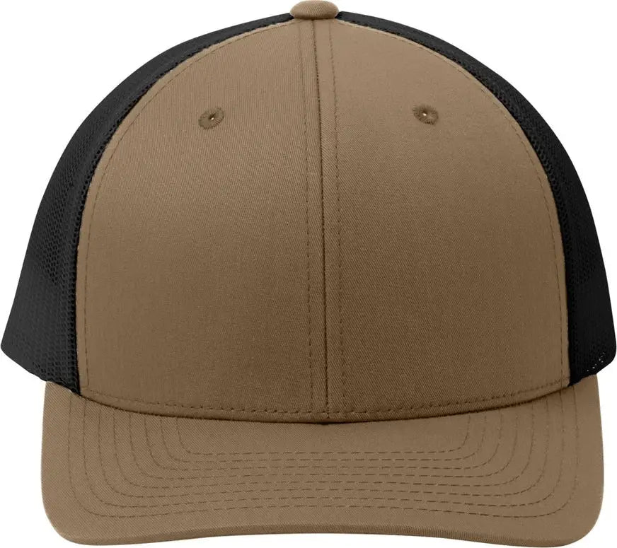 Sport-tek Stc39 Yp Classics Retro Trucker Cap - Elm Brown Black