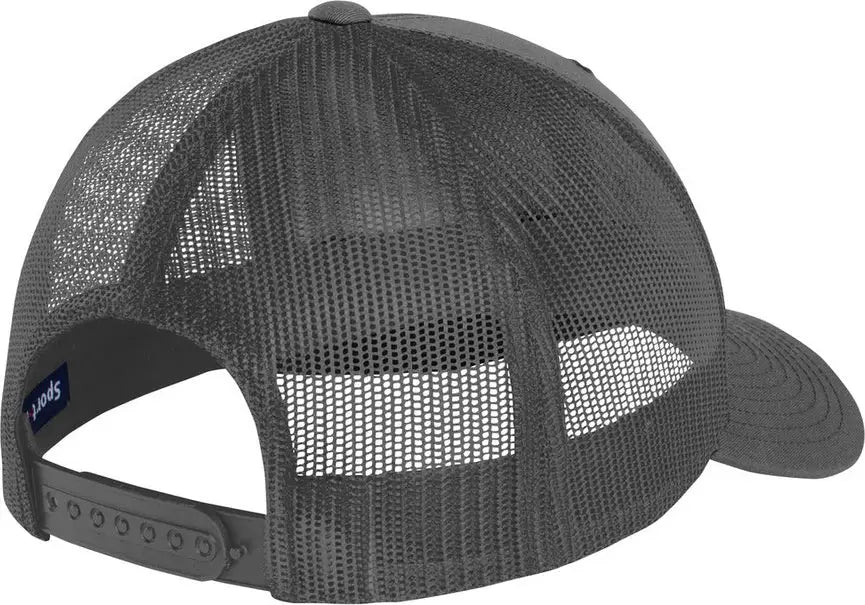 Sport-tek Stc39 Yp Classics Retro Trucker Cap - Graphite - Graphite/ / one Size Fits Most