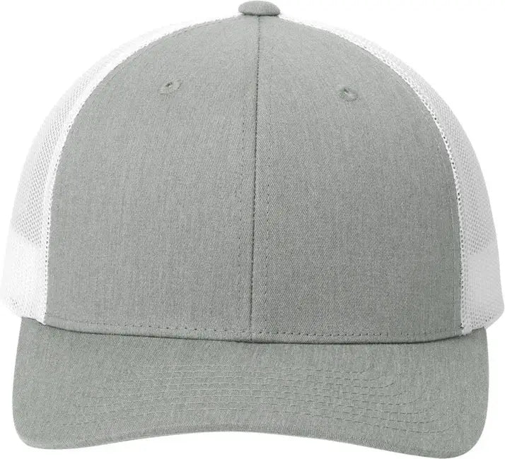 Sport-tek Stc39 Yp Classics Retro Trucker Cap - Heather Gray White - Gray/ / one Size Fits Most