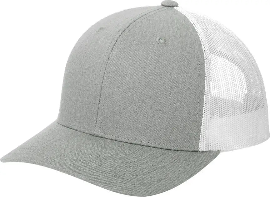 Sport-tek Stc39 Yp Classics Retro Trucker Cap - Heather Gray White - Gray/ / one Size Fits Most