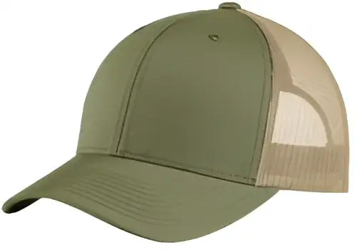 Sport-tek Stc39 Yp Classics Retro Trucker Cap - Olive Khaki - Olive/ / one Size Fits Most