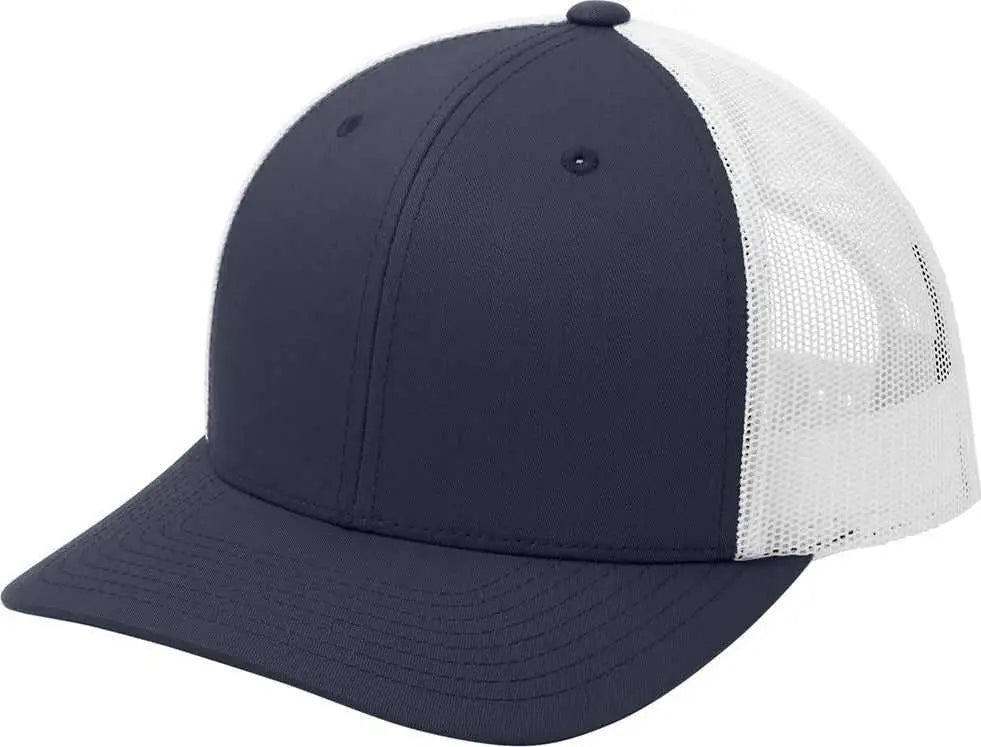 Sport-tek Stc39 Yp Classics Retro Trucker Cap - True Navy/ White