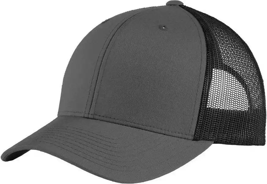 Sport-tek Stc39 Yupoong Multicam Retro Trucker Cap - Graphite Black - Multi-colored / one Size Fits Most