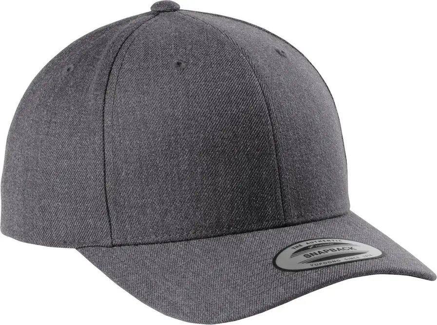 Sport-tek Stc43 Yp Classics Curve Bill Snapback Cap - Dark Heather Gray - one Size Fits Most