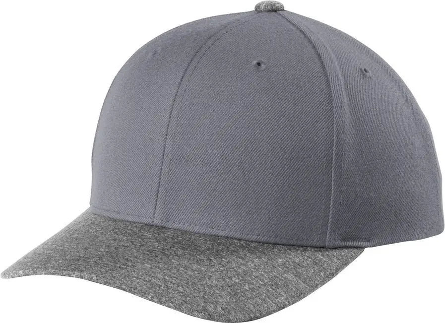 Sport-tek Stc43 Yp Classics Curve Bill Snapback Cap - Graphite Gray Heather - Graphite/ / one Size Fits Most